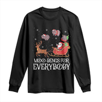 Christmas Moo Deng Long Sleeve Shirt Moo-deng For Everybody Funny Xmas Santa