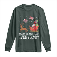 Christmas Moo Deng Long Sleeve Shirt Moo-deng For Everybody Funny Xmas Santa