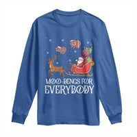 Christmas Moo Deng Long Sleeve Shirt Moo-deng For Everybody Funny Xmas Santa