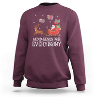 Christmas Moo Deng Sweatshirt Moo-deng For Everybody Funny Xmas Santa - Wonder Print Shop