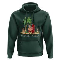 Hawaii Christmas Hoodie Christmas On The Beach Holiday Xmas Palm Tree