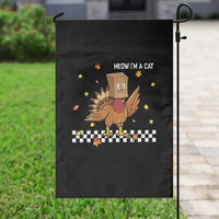 Turkey Cat Garden Flag Funny Thanksgiving Meow - Wonder Print Shop