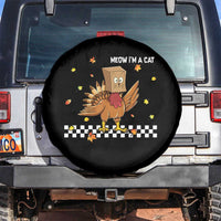 Turkey Cat Spare Tire Cover Funny Thanksgiving Meow - Wonder Print Shop