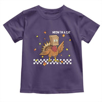Turkey Cat Toddler T Shirt Funny Thanksgiving Meow - Wonder Print Shop
