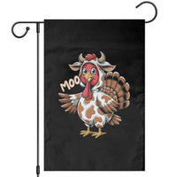 Funny Thanksgiving Garden Flag Turkey Moo Cow Lovers - Wonder Print Shop