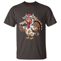 Funny Thanksgiving T Shirt Turkey Moo Cow Lovers - Wonder Print Shop
