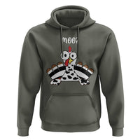 Funny Thanksgiving Hoodie Turkey Moo Cow Farmer Gift
