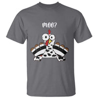 Funny Thanksgiving T Shirt Turkey Moo Cow Farmer Gift - Wonder Print Shop