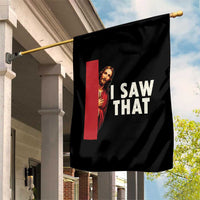 Funny Jesus I Saw That Garden Flag Retro Christian Meme