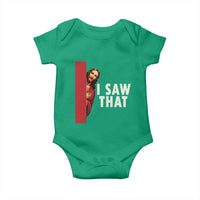 Funny Jesus I Saw That Baby Onesie Retro Christian Meme