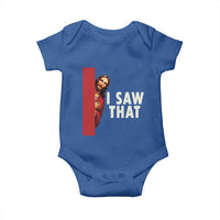 Funny Jesus I Saw That Baby Onesie Retro Christian Meme