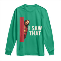 Funny Jesus I Saw That Long Sleeve Shirt Retro Christian Meme