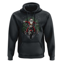 Christmas Motorcycle Hoodie Santa Biker Riding Motorcycle