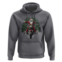 Christmas Motorcycle Hoodie Santa Biker Riding Motorcycle
