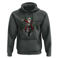 Christmas Motorcycle Hoodie Santa Biker Riding Motorcycle