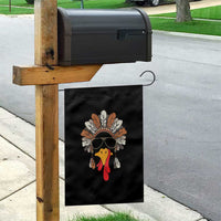 Funny Turkey Face Garden Flag Family Matching Native Hat Cute Fall Thanksgiving - Wonder Print Shop