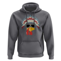 Funny Turkey Face Hoodie Thanksgiving Family Group Native American Costumes - Wonder Print Shop