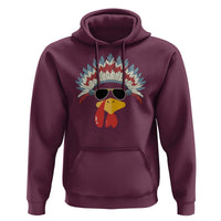 Funny Turkey Face Hoodie Thanksgiving Family Group Native American Costumes - Wonder Print Shop