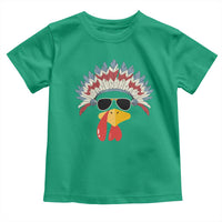 Funny Turkey Face Toddler T Shirt Thanksgiving Family Group Native American Costumes - Wonder Print Shop