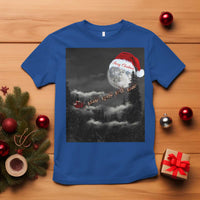 Merry Christmas T Shirt Santa To The Moon - Wonder Print Shop