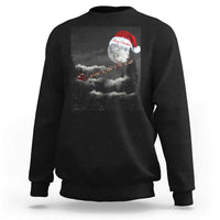 Merry Christmas Sweatshirt Santa To The Moon - Wonder Print Shop