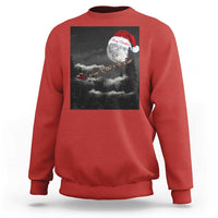 Merry Christmas Sweatshirt Santa To The Moon - Wonder Print Shop