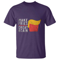 Funny Fries T Shirt Vintage Make Fries Great Again