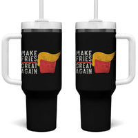 Funny Fries Tumbler With Handle Vintage Make Fries Great Again