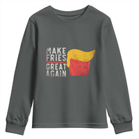 Funny Fries Youth Sweatshirt Vintage Make Fries Great Again
