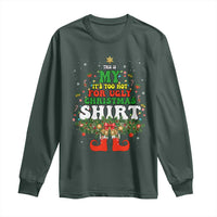 Too Hot Ugly Christmas Sweaters Long Sleeve Shirt Funny Xmas Elf