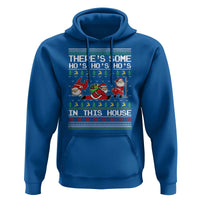 Funny Christmas Hoodie There's Some Horrors In This House Sexy Santa Claus Ugly Xmas
