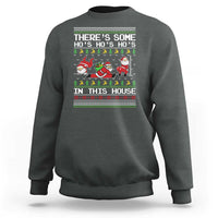 Funny Christmas Sweatshirt There's Some Horrors In This House Sexy Santa Claus Ugly Xmas - Wonder Print Shop