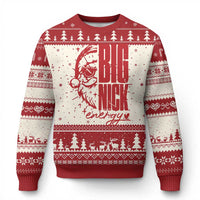 Santa Ugly Christmas Sweater Fun Retro Big Nick Energy - Wonder Print Shop