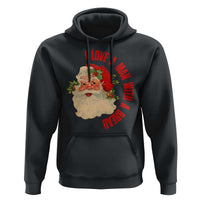 Christmas Santa Hoodie Fun Retro I Love A Man With A Beard