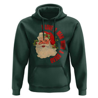 Christmas Santa Hoodie Fun Retro I Love A Man With A Beard