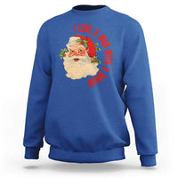 Christmas Santa Sweatshirt Fun Retro I Love A Man With A Beard - Wonder Print Shop