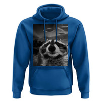 Funny Graphic Racoon Selfie with UFOs Weird Hoodie Funny Graphic Racoon Selfie with UFOs Weird