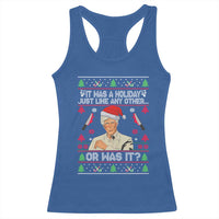 True Crime Ugly Christmas Racerback Tank Top Funny Holiday Xmas Party - Wonder Print Shop