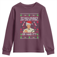 True Crime Ugly Christmas Youth Sweatshirt Funny Holiday Xmas Party - Wonder Print Shop
