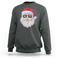 Six Seven 67 Christmas Meme Sweatshirt Funny Brainrot Santa Claus Gen Alpha Slang - Wonder Print Shop