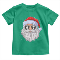Six Seven 67 Christmas Meme Toddler T Shirt Funny Brainrot Santa Claus Gen Alpha Slang - Wonder Print Shop