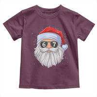 Six Seven 67 Christmas Meme Toddler T Shirt Funny Brainrot Santa Claus Gen Alpha Slang - Wonder Print Shop