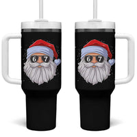 Six Seven 67 Christmas Meme Tumbler With Handle Funny Brainrot Santa Claus Gen Alpha Slang - Wonder Print Shop