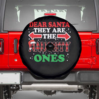 Dear Santa They Naughty Ones Spare Tire Cover Christmas Red Plaid Pajamas PJ Xmas Gifts - Wonder Print Shop