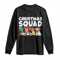 Christmas Squad Long Sleeve Shirt Santa Dabbing Elf Family Matching Pajamas - Wonder Print Shop