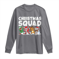 Christmas Squad Long Sleeve Shirt Santa Dabbing Elf Family Matching Pajamas - Wonder Print Shop