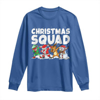 Christmas Squad Long Sleeve Shirt Santa Dabbing Elf Family Matching Pajamas - Wonder Print Shop
