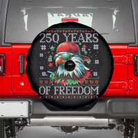 250 Years Of Freedom Christmas Spare Tire Cover 250th Anniversary USA Eagle Ugly Xmas - Wonder Print Shop