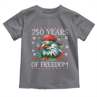 250 Years Of Freedom Christmas Toddler T Shirt 250th Anniversary USA Eagle Ugly Xmas - Wonder Print Shop