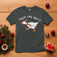Funny Christmas Silly Goose T Shirt Funny Duck the Halls - Wonder Print Shop